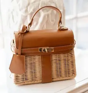 Bolsa de Palha Quadrada