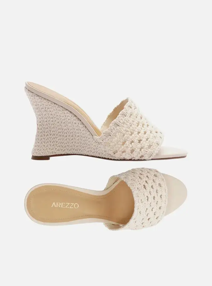 Salto Crochet Branco