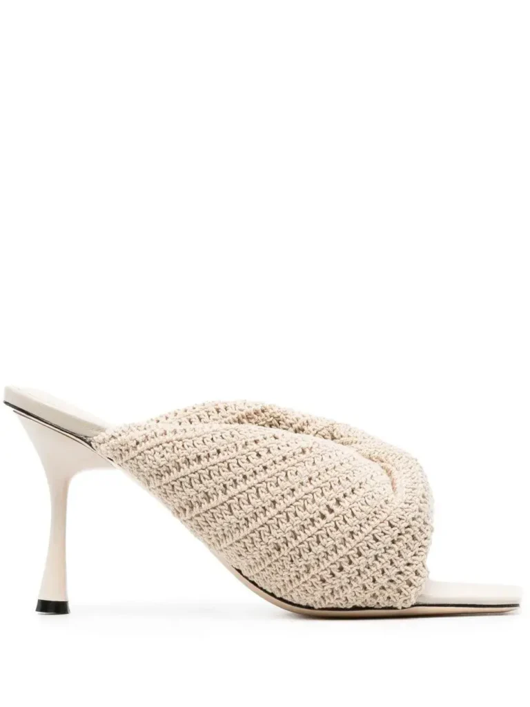 Salto Crochet Branco