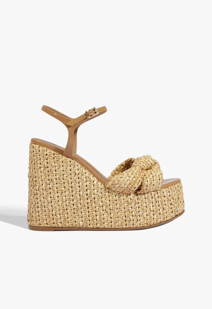 Sandália Anabela Palha