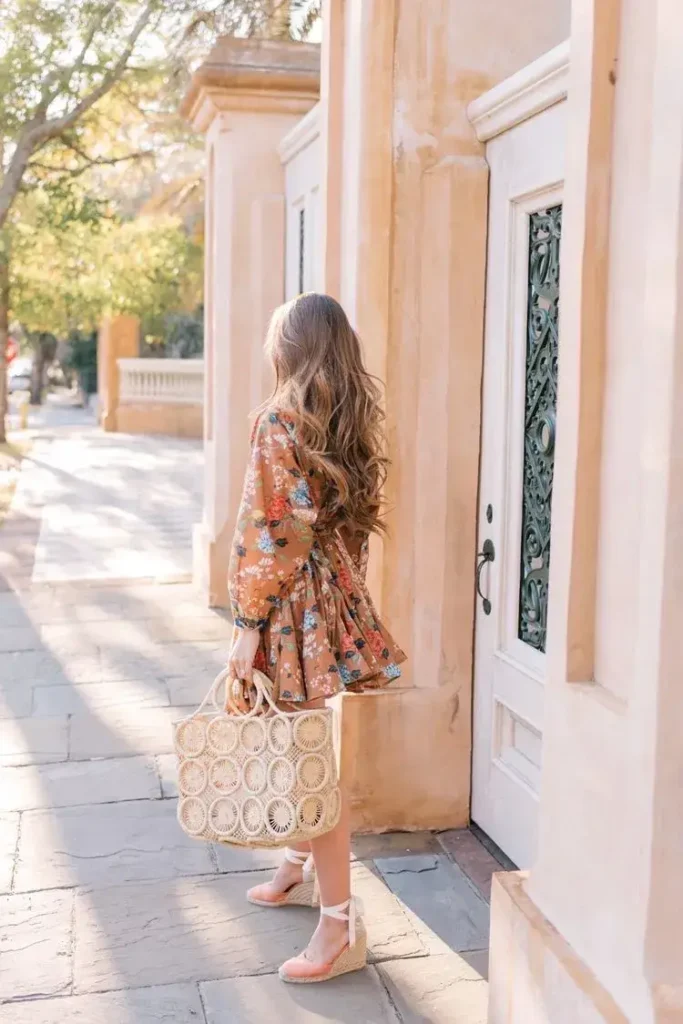 Vestido Colorido com Sandália Anabela