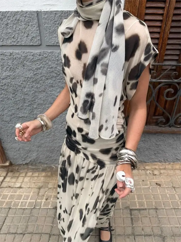look inteiro animal print