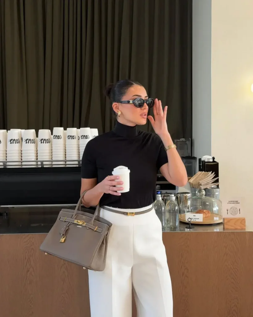 Acessórios - Cinto Fino e Bolsa Média