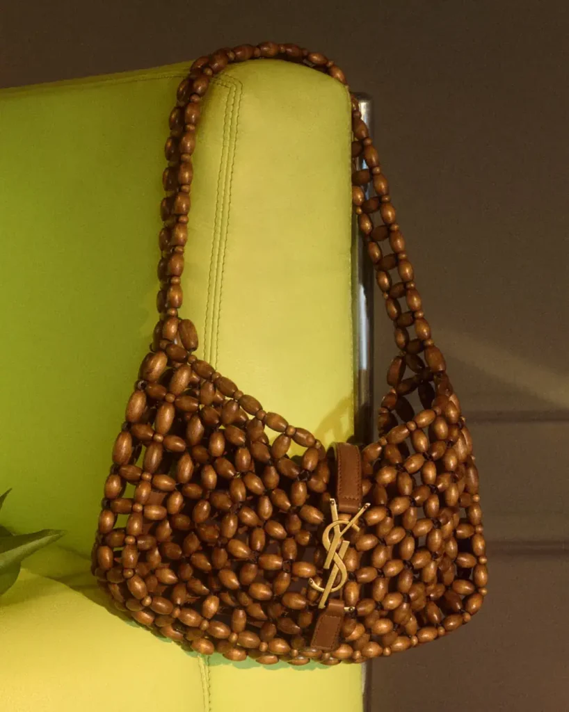 Bolsa de Madeira e Contas Yves Saint Laurent