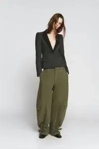 Calça Barrel Cargo - ZARA