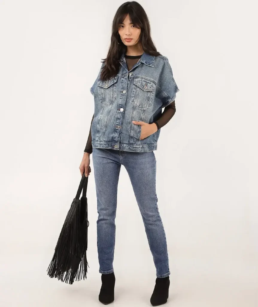 Calça jeans feminina skinny cintura alta denim médio - Riachuelo