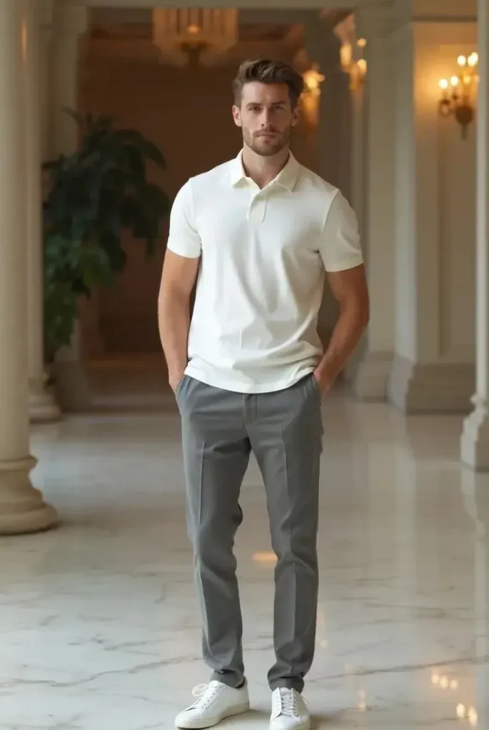 Camisa Polo Off White