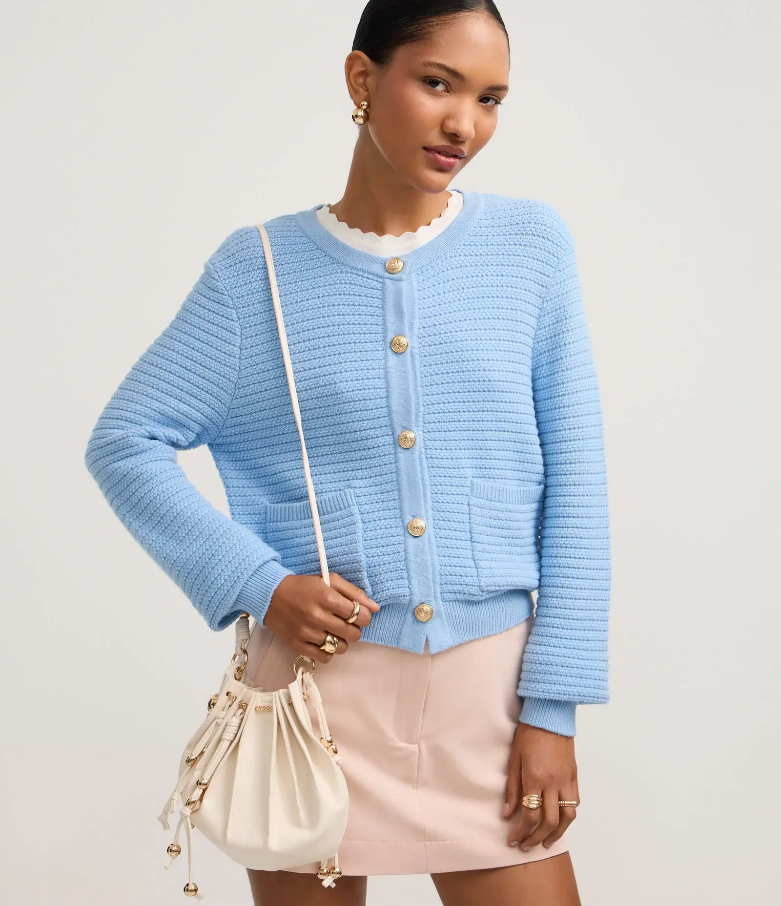 Cardigan Tricot ICE BLUE