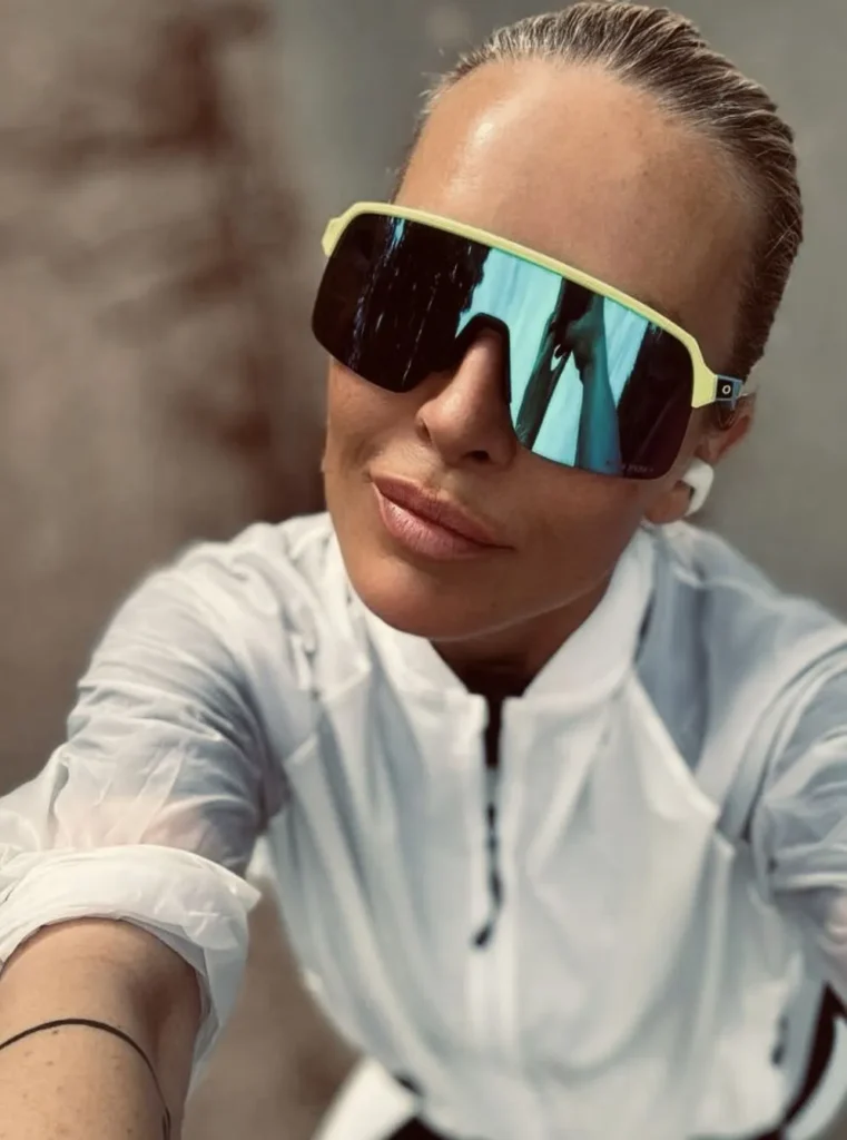 Óculos-de-Sol-Corrida-Lentes-Coloridas-Sem-Aro-Enormes