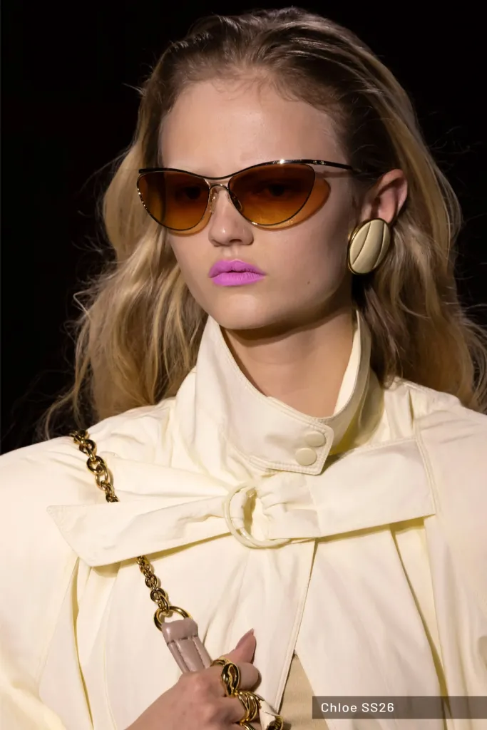 Óculos de Sol Lentes Amarelas Cat Eye