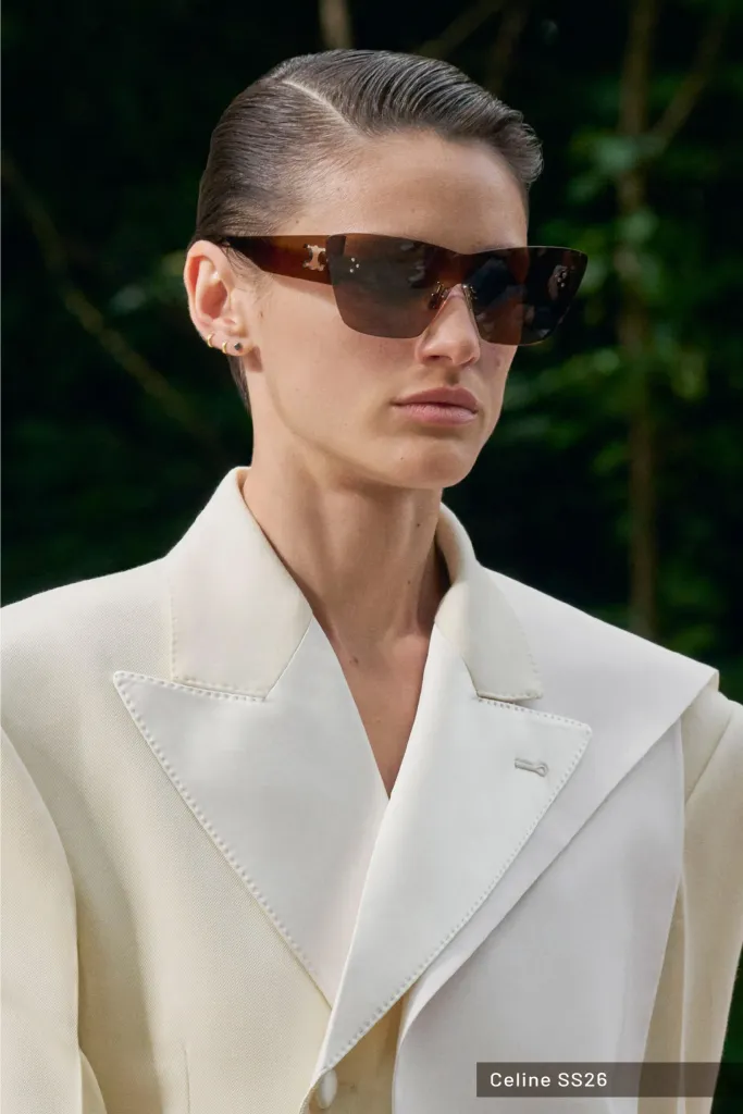 Óculos de Sol Lentes grandes Sem Aro