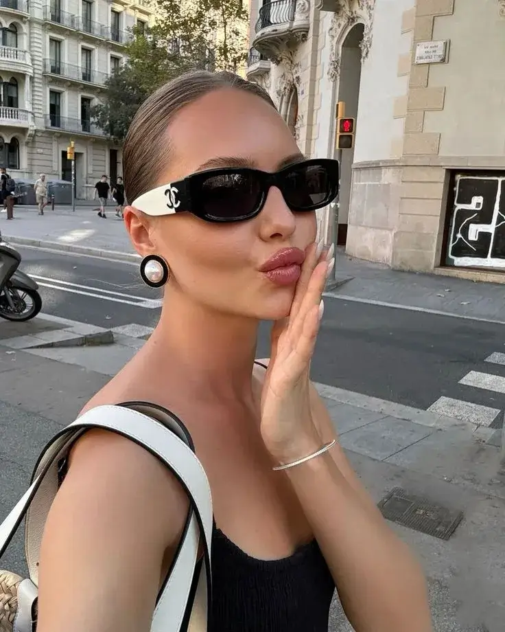 Óculos de sol retangular Statement