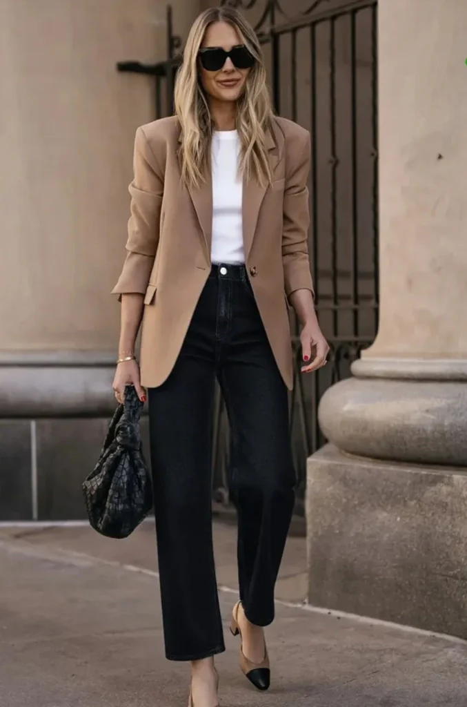 Blazer Nude Mangas Puxadas