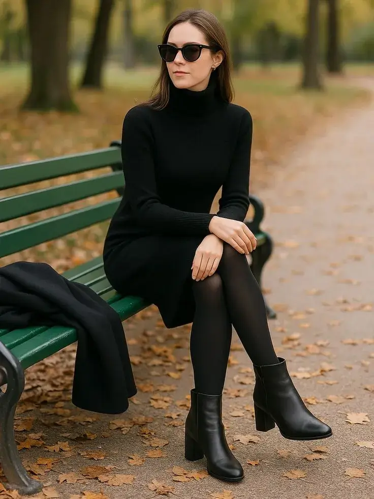 Bota Cano Curto Preta