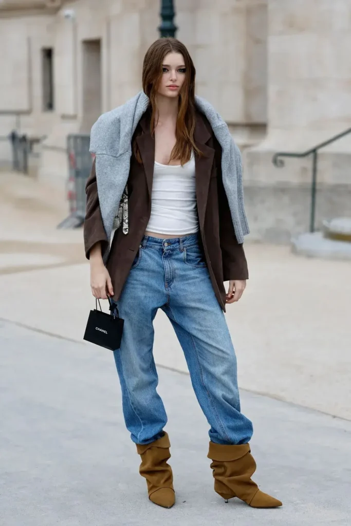 Botas Slouchy com Calça