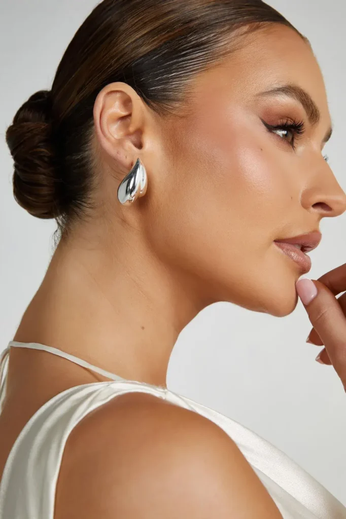 Brincos Statement Prateado