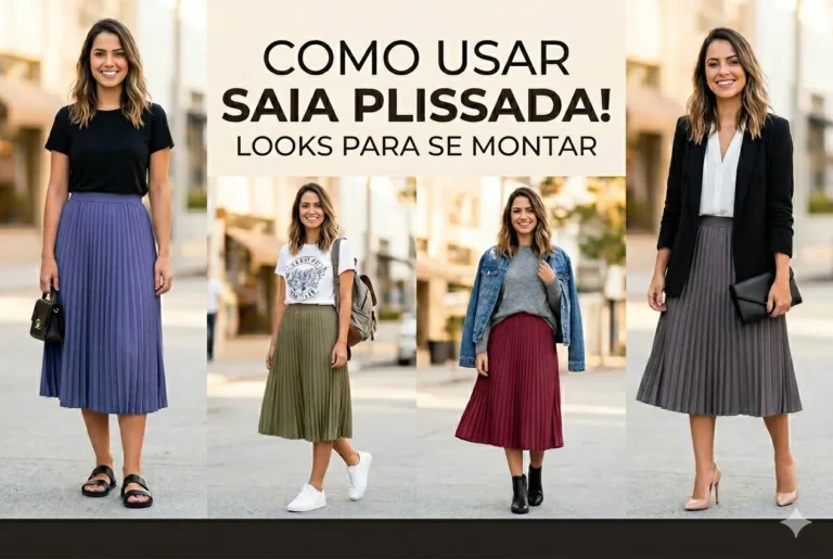 Capa Artigo Saia Plissada Como Usar Blog Camila Gaio