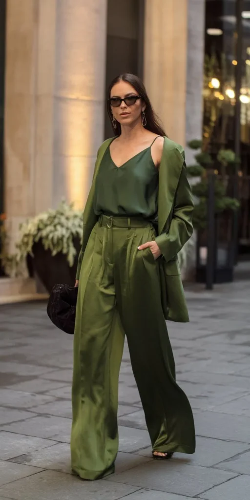 Look Monocromático Verde