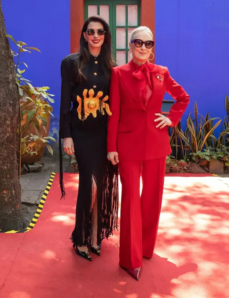 Anne e Meryl Carpete Vermelho