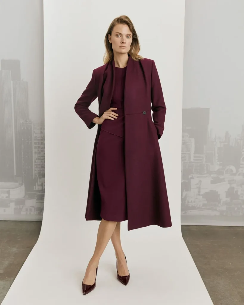 Vestido Midi Ameixa Negra