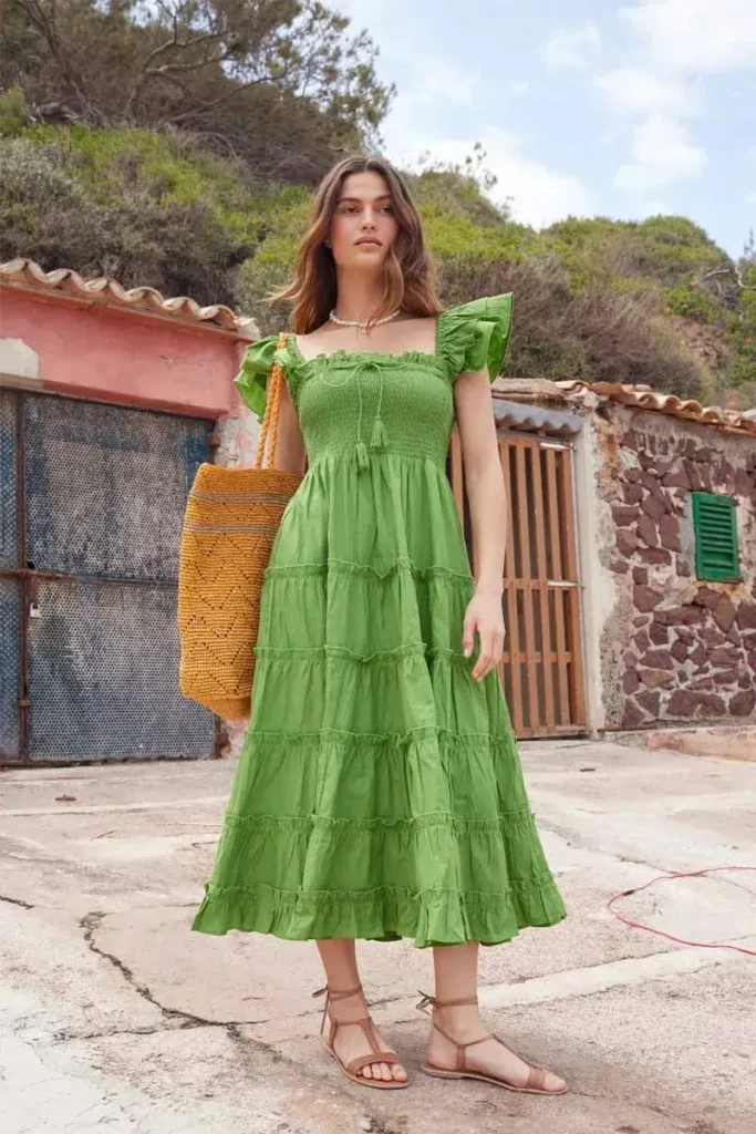 Vestido Midi Verde