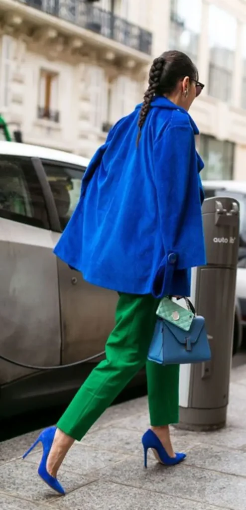 Azul Cobalto com Verde