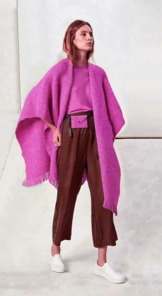 Rosa Vibrante com Marrom Chocolate