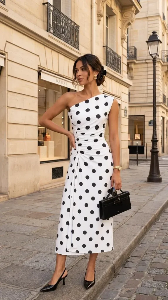 Vestido Midi Branco Moderno