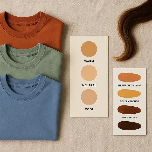 Como combinar as cores das roupas com o subtom da pele e a cor dos cabelos
