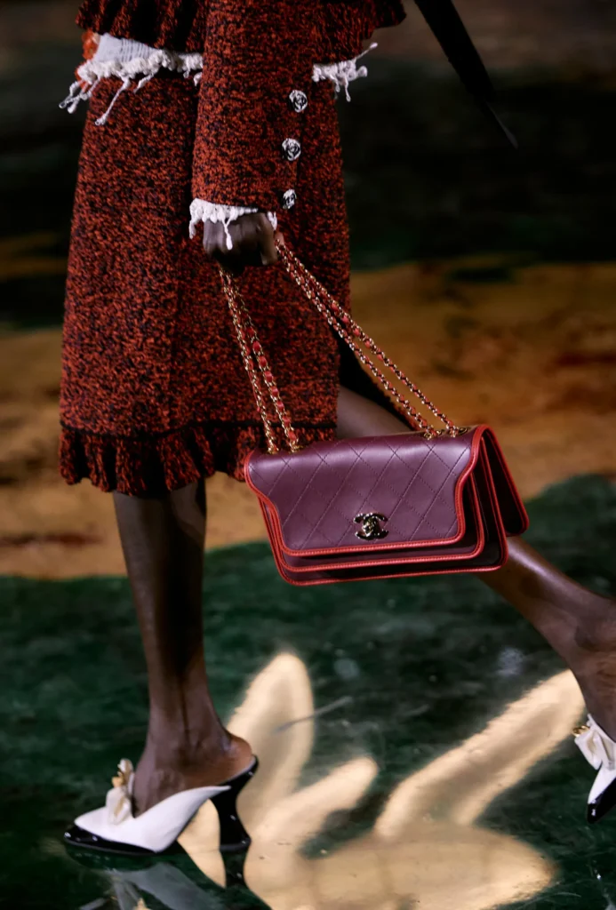 Bolsa Chanel Burgundy c Corrente